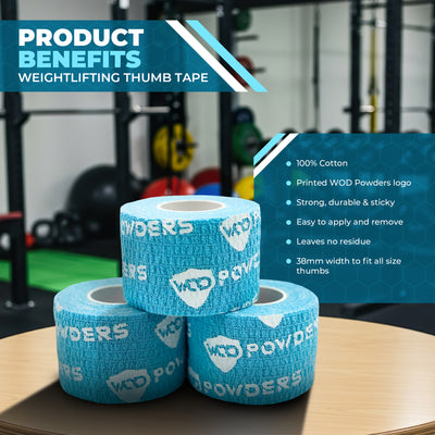 WOD Powders® Weightlifting Thumb Tape