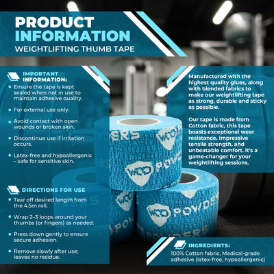WOD Powders® Weightlifting Thumb Tape