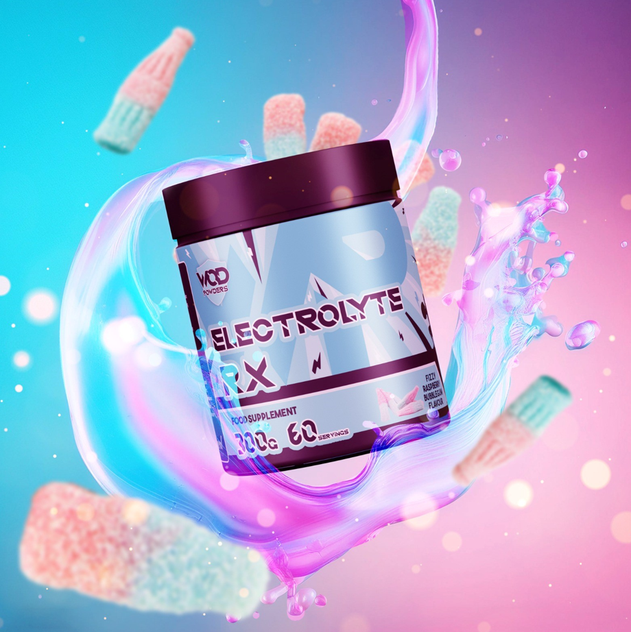 Running Electrites Powder Black Raspberry ELECTROLYTE RX – WOD Powders