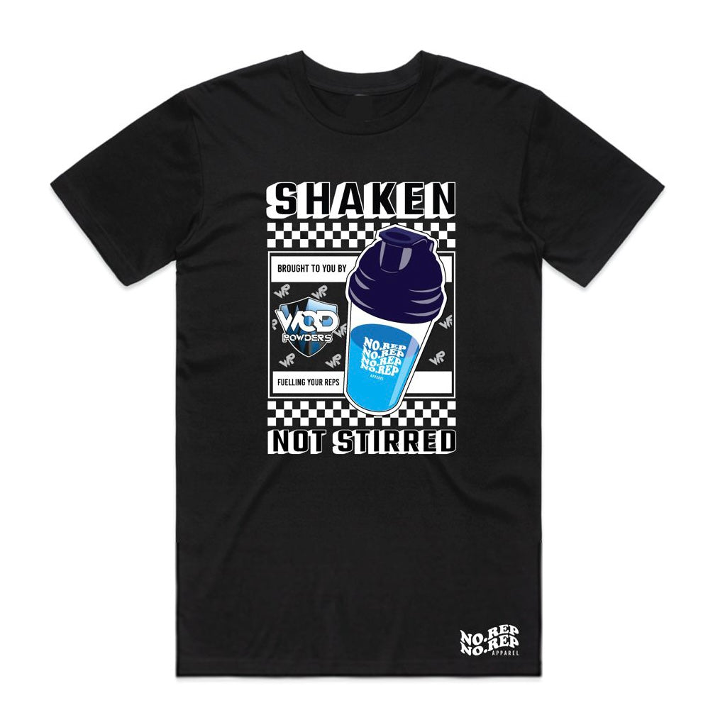 Shaken not Stirred - No Rep T-Shirt (Black/Blue)